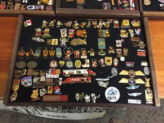 Quantity of Assorted Pins on Board.