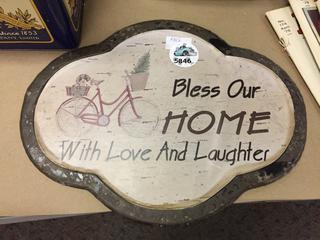 Bless our Home Sign.