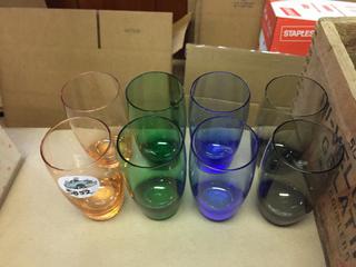 (8) Multi Colored Glasses.