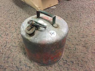 Old Metal Fuel Tank.