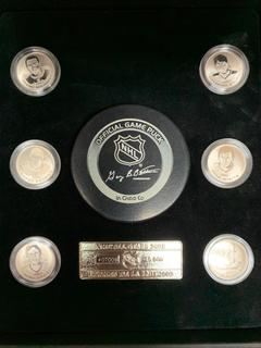 2003 NHL All Stars Commemorative Stamp And Coin Set.