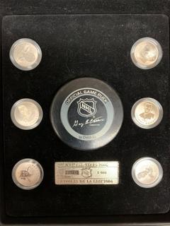 2004 NHL All Stars Commemorative Stamp And Coin Set.