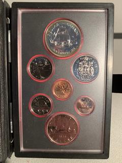 1979 Canada Double Dollar Specimen Coin Set, Includes Both Silver And Nickel Dollar.