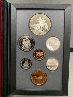 1990 Canada Double Dollar Specimen Coin Set, Includes Both Silver And Nickel Dollar.