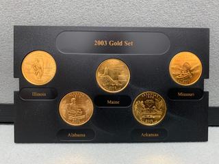 2003 USA Gold Edition State Quarter Collection.