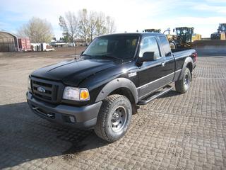 2007 Ford Ranger Sport 4x4 Extended Cab P/U c/w 4.0L V6, Auto, A/C, Power Windows/Locks/Mirrors. Showing 179,180 Kms. S/N 1FTZR45E57PA55134