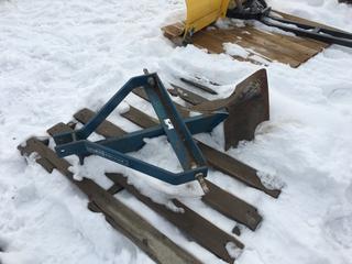 King Kutter Pull Behind Plow Attachment S/N 1995-020277.