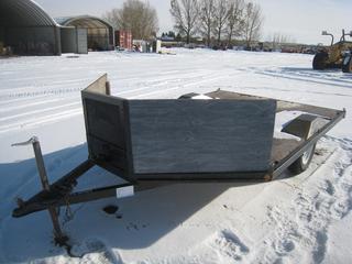 11' S/A 2 Place Snowmobile Trailer Serial Number AF5070409.