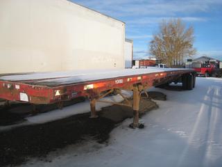 1993 Lode King 48' T/A Deck Trailer c/w 11 22.5 Tires. S/N 2LDPF4822RE014163