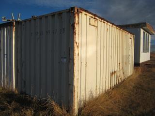 20' Storage Container # MJMU1955729. Requires Repair.