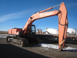 2004 Hitachi ZX270LC Excavator Showing 12,296 Hours. S/N HCM1HG00C00020349. Requires Repair.