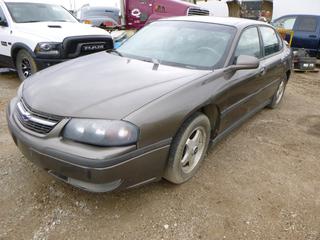 2001 Chevrolet Impala LS 4-Door Sedan C/w A/T. VIN 2G1WH55KX19353484 *Note: Running Condition Unknown, No Key, Doors Locked, Buyer Responsible For Load Out*