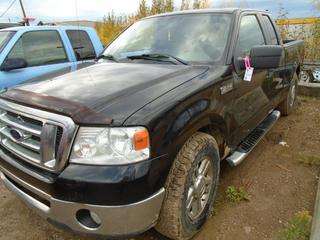 2007 Ford F-150 XLT Extended Cab Pickup C/w 5.4L Triton, A/T And Sunroof. Showing 312,741kms. VIN 1FTPX12V67FB46239 *Note: Needs Boost, Windshield Broken, Some Rust, Buyer Responsible For Load Out*