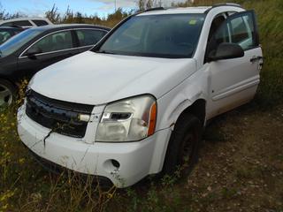 2007 Chevrolet Equinox SUV C/w 3.4L, A/T, Winter Rims. VIN 2CNDL23F376229578 *Note: Rusty, Drivers Side Front Fender Damaged, Front Grille Damaged, Buyer Responsible For Load Out*