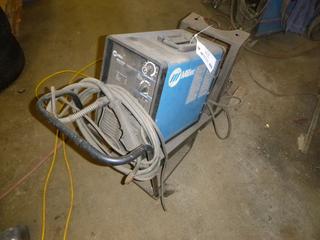 Miller Challenger 172 230V Single Phase Wire Feeder C/w Cart. SN KJ216519. *NOTE: Working Condition Unknown, Buyer Responsible For Load Out*