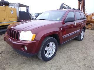 2007 Jeep Grand Cherokee Laredo 4X4 c/w 3.0L CRD Diesel, A/T, Showing 307,693 Kms, A/C, Fully Loaded, Leather, 245/65R17 At 30%, Rears At 20%, VIN 1J8HR48M37C642334