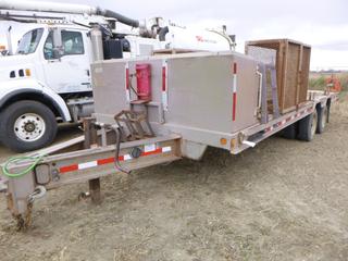 2004 T/A 22 Ft. Falcon Industries Trailer c/w Pintle Hitch, Air Brakes, Front Tool Box, 16,464 GVWR, 215/75R17.5 Tires, Rigid Bench Vise, VIN 2F9T322H146056315 (E. Fence)