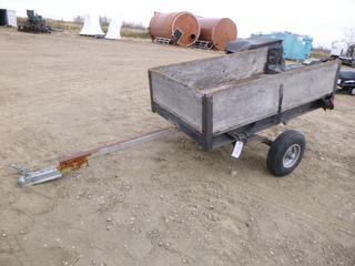 S/A Custom Utility Trailer c/w Spring Susp, Ball Hitch, 5 Ft. x 2 Ft. 11 In. *Note: Off Road use Only, No VIN* (Outside East Warehouse)