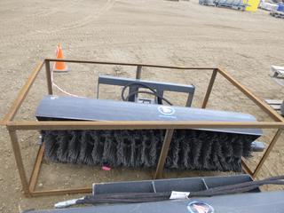 Unused Wolverine Hydraulic Sweeper Attachment For Skid Steer, 6 Ft. (ROW 1)