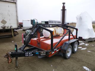 2011 T/A 15 Ft. Ground Frost Removal Trailer "Ground Heater" c/w Pintle Hitch, 5.4 Ft. Wide, CVIP 09/2020, VIN 2ATB03219BU203831