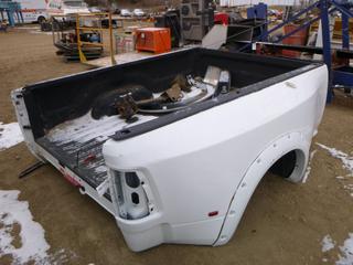 Dodge Dually Truck Box c/w Hitch and Bumper, 8.6 Ft x 5.2 Ft *Note: Missing Tail Lights*