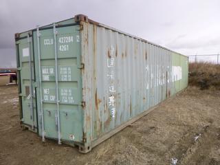 40 Ft. Seacan, S/N CCLU4272842. Manufactured 11/2002 (E. Fence)