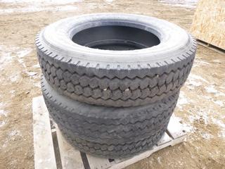(3) Prime Well PW620 Tractor Trailer Tires, Size 285/75R24.5 (ROW 1)