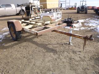 6 Ft. S/A Trailer Chassis c/w Spring Susp, 215/75R15 Tires, Ball Hitch *Note: No VIN*