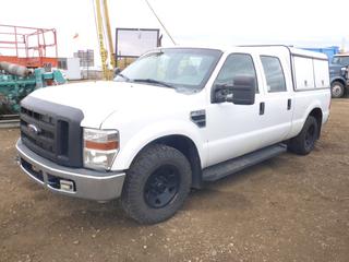 2009 Ford F-350 XL Super Duty Crew Cab c/w 6.8L Triton V10, A/T, A/C, Showing 228,312 Kms, Tool Canopy, GVWR 10,200 LB, 265/70R17 Tires At 70%, VIN 1FTWW30Y99EA15631 *Note: Minor Rust*