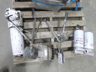 (2) Truck Mirrors, (1) Alternator 12V 160 Amp, (1) Air Dryer Filter Turbo 2000, (2) Fuel Filters W/ Housing Part # 8925877 (M-2-1)