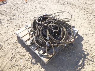 Qty of Wire Rope Slings, Various Lengths and Size, (2) Lifting Slings (Row 3)