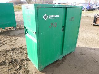 Greenlee 2 Door Storage Cabinet, Model TH27362, 59 In. x 24 In. x 56 In. (Row 3)