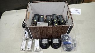 Qty of Qrae+ Multiple Gas Detectors c/w Extra Batteries and (2) Chargers, Part Rae-20 (B1)