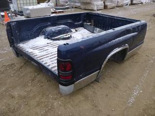 Dodge 8 Ft. Truck Box, 8 Ft. x 6 Ft., C/w Rear Bumper *NOTE: Minor Damage / Dents  to Passenger Side, (NF 11)