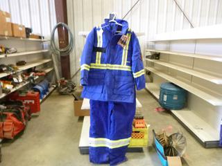 Viking Firewall Fire Resistant Jacket, Size Large, Fire Resistant Bib Overalls, Size Large (B1)