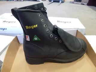 (1) Unused Pair of Royer Composite Toe Boots w/ Lace Guard, Size 7 (R-3-2)