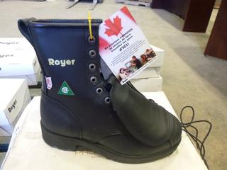 (1) Unused Pair of Royer Composite Toe Boots w/ Lace Guard, Size 6 (S-4-1)