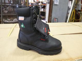 (1) Unused Pair of Wolverine Fortitude Composite Toe Work Boots, Size Men's 4 W (S-4-1)