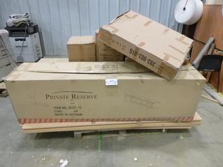 Assorted Furniture Pieces, C/w Private Reserve / Eztia Drawers, Fulton Parts, Table Parts *As Is, May Be Incomplete*