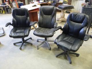 (3) Office Chairs (H)