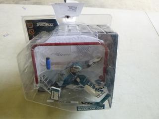 McFarlane Series 2, Evgeni Nabokov San Jose Sharks Unopened Figure *NOTE: Minor Bend in Bottom Left Corner of Package*