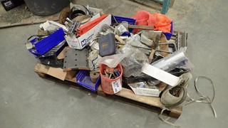 Skid of Misc. Assorted Items: Gaskets, Flagging, Strikers, Mounting Brackets (J-4-2)