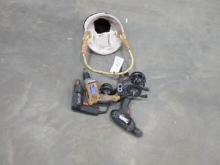 (1) Air Gun, (3) 120V Drills And (1) Tool Bag (n12)