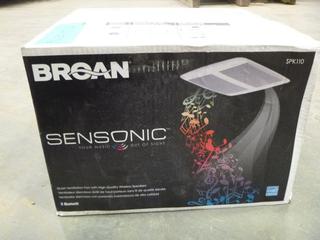 Braan  Sensonic Vent Fan & Bluetooth Speaker, Model # SPK110, (K-3-1)