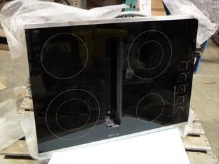 Jenn-Air Electric Cooktop, Approx. 30 In. x 22 In., S/N # D00427320, Model # JED4430WS01 (L-2-2)