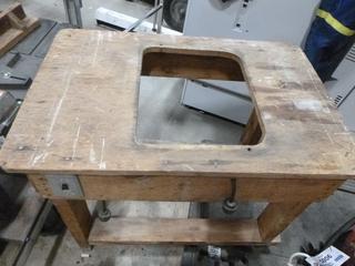 (1) Router Table *NOTE: No Router*, (1) Table Saw Made by National Power Tool W/ 8 In. Blade & Table