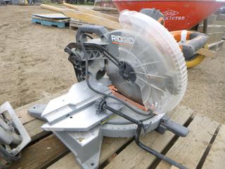 Ridgid Dual Bevel Miter Saw w/ Laser, Model R41221, 12" 15 Amp (A2)