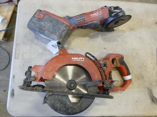 Hilti Cordless Grinder AG 600 A36 and Circular Saw SC 60W-A36 (A1)