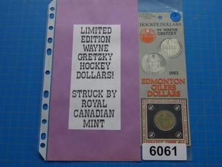 (1) 1983 Edmonton Oilers, Wayne Gretzky, NHL Hockey Dollar Coin