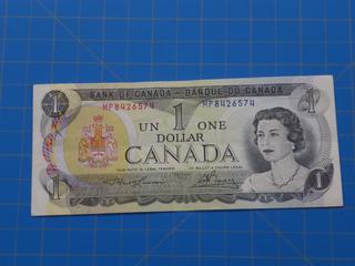 (1) Canadian - Bank of Canada $1.00 Bill, 1973